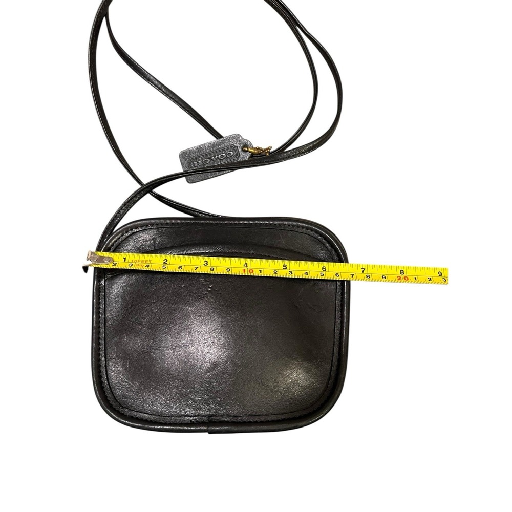 Vintage Coach Hadley Mini Crossbody Shoulder Bag‎ Leather Purse Designer Black - Picture 5 of 10